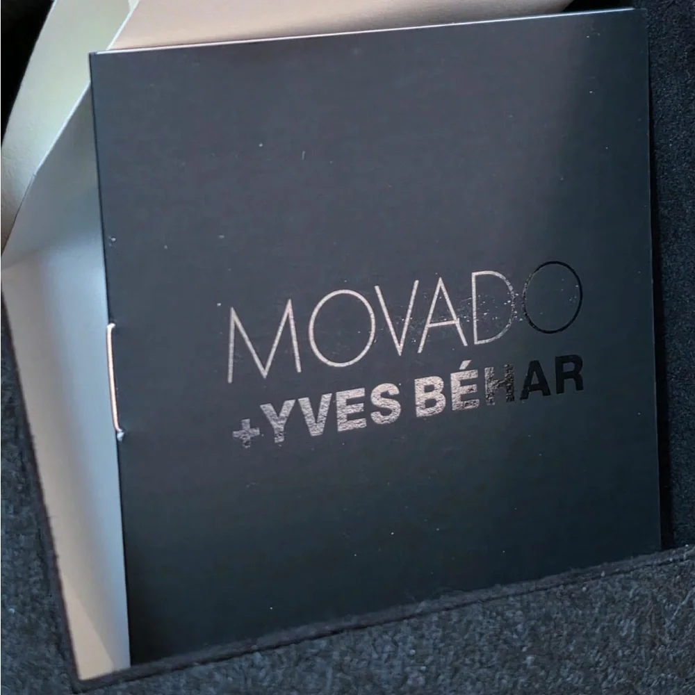 Movado Edge 28mm Swiss Made Women's Bracelet Watch Box and Papers